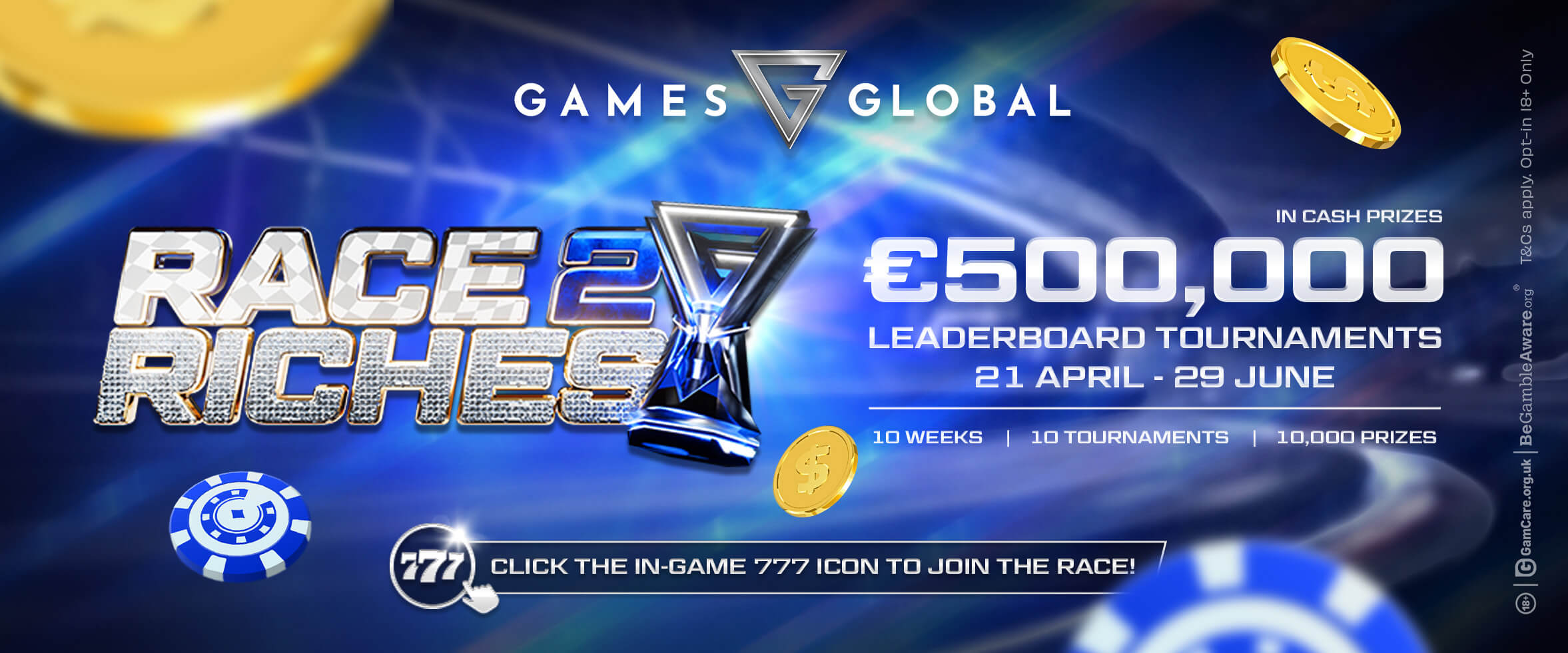 €500,000 Up for Grabs - Join Race 2 Riches!